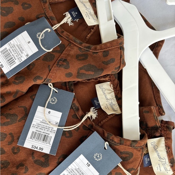 🆕 Universal Thread Denim Leopard Print Puff Sleeve Dress with Pockets—LAST 1 - Picture 10 of 12